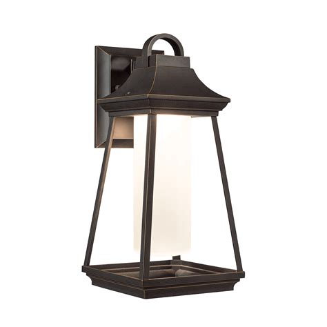 Hartford 7 Light Outdoor Wall Light In Rubbed Bronze Led Exterior