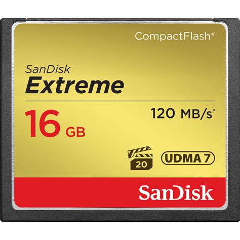 Sandisk 16 Gb Extreme Compactflash Memory Card Sdcfxs 016g A46