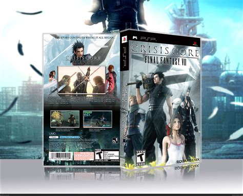 Игры серии final fantasy для playstation portable (20). Crisis Core: Final Fantasy VII PSP Box Art Cover by MF29