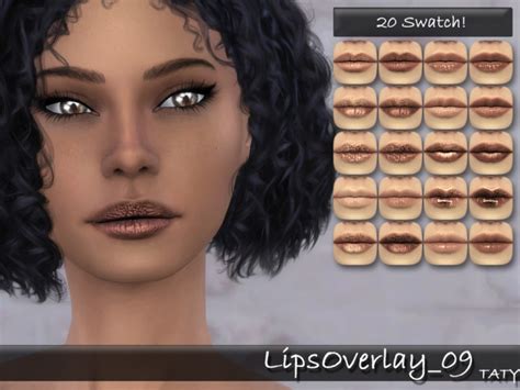 Lips Overlay 09 By Tatygagg At Tsr Sims 4 Updates