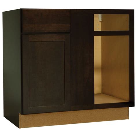 Pantry/utility kitchen cabinet in medium oak hampton bay 6 light black under cabinet xe 1.1 h x 3.54 w x 5. Hampton Bay Shaker Assembled 36x34.5x24 in. Blind Base ...