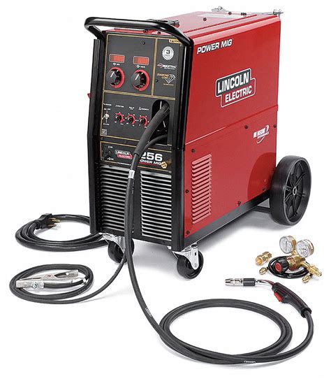 Lincoln Electric Power Mig 256 Mig Pack Wrunning Gear Mig Welder