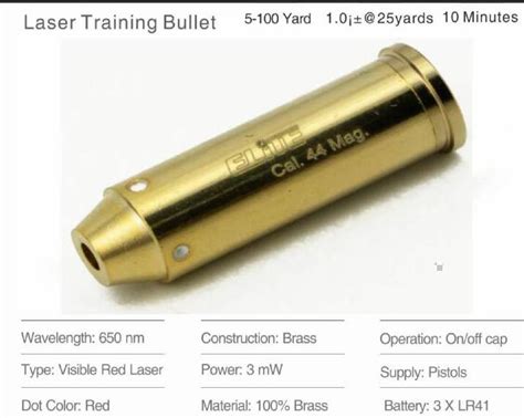 2020 Droge Fire 44 Mag Laser Tactische Training Bullet Laser Droeg
