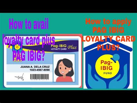 How To Apply Pag Ibig Loyalty Card Plus Youtube