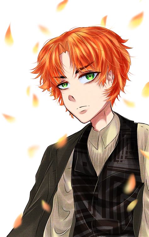 Orange Hair Anime Characters Male Anime Guy With Orange Hair Dekorisori