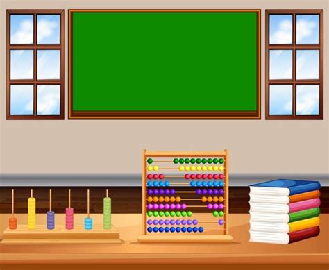All the classroom tools at your fingertips. Classroom with board and books - Download Free Vectors ...