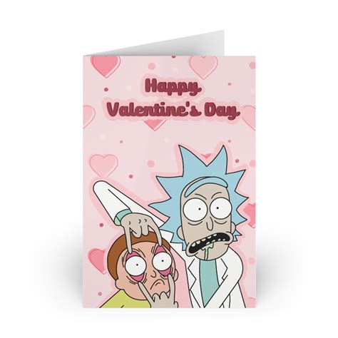 Rick And Morty Valentines Day Card Rick And Morty Happy Valentines Day