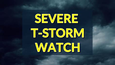 Severe Thunderstorm Watch Cancelled