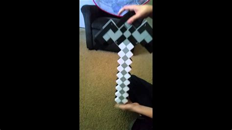 Minecraft Transforming Pickaxe And Sword Toy Demo Youtube