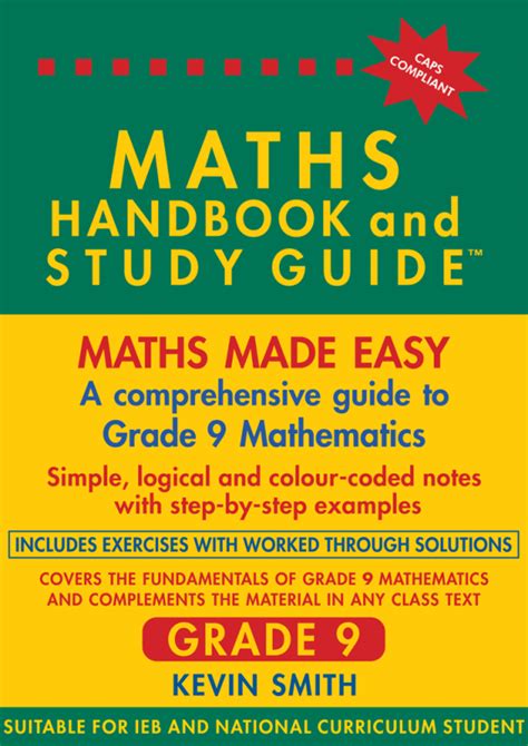 The Maths Handbook And Study Guide Grade 9 Sherwood Books