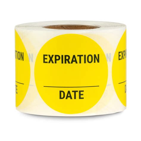 Buy Expiration Date Stickers 15 In Round Circle Small Date Stickers