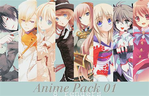 Anime Pack Render By Sukini Chan On Deviantart
