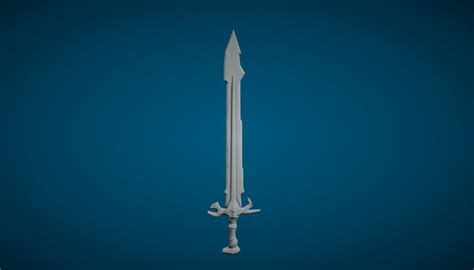 Skyrim Ancient Nordic Sword Low Poly