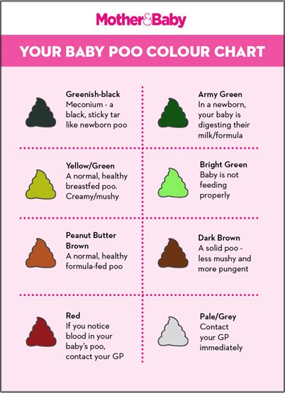 A Visual Guide To Your Babys Poop Motherandbaby