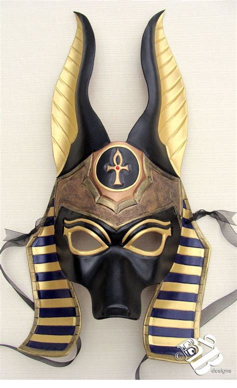 Made To Order Egyptian Jackal Anubis Leather Mask Underworld Etsy