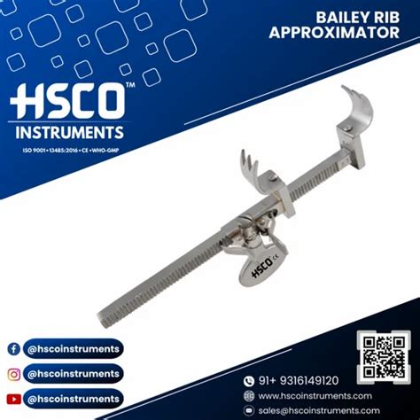 Stainless Steel Hsco Bailey Rib Approximator At Rs 7999piece In