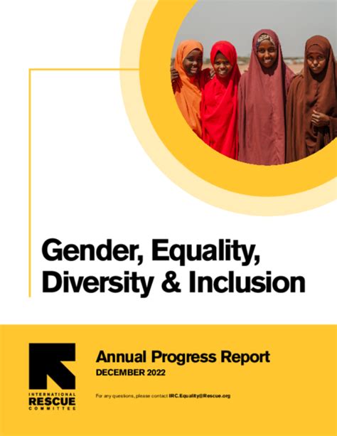 Gender Diversity Equality And Inclusion Annual Progress Report December 2022