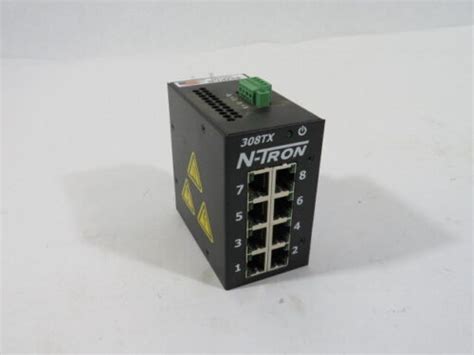 N Tron 308tx N Ethernet Switch 8 Port Din Rail Used Ebay