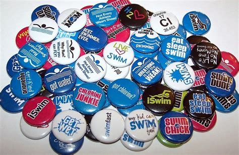 Swimmer Pins 10 Pack Swimming Pinback Buttons 1 Or Etsy Ts For