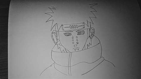 How To Draw Pain Naruto Step By Step Tutorial Youtube
