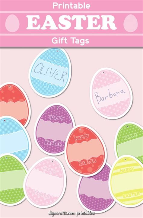 Easter Gift Tag Printables