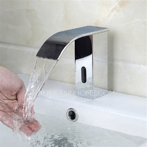 Check spelling or type a new query. Fashion Chrome Brass Waterfall Automatic Touchless Sink Faucet