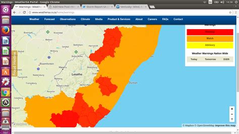 Sa Weather Issues Severe Weather Warning For Kzn North Coast Courier
