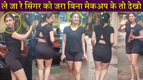 DHVANI BHANUSHALI Differently Mood Without Makeup Spotted Outside Gym YouTube