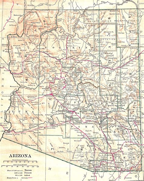 Antique Images Printable Antique Map Free Image United States Arizona Arkansas