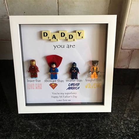 Daddy Superhero Frame Personalised Made To Order Including Etsy