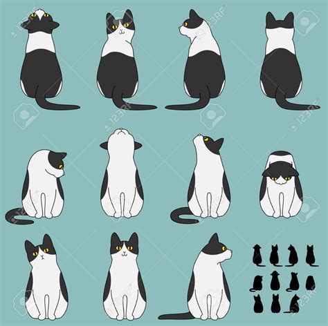 Poses De Gatos Cats Illustration Cat Illustration Animal Drawings
