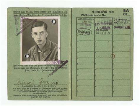 Check spelling or type a new query. German WWII ID Cards Issued to a German HJ Youngster | SJS Militaria