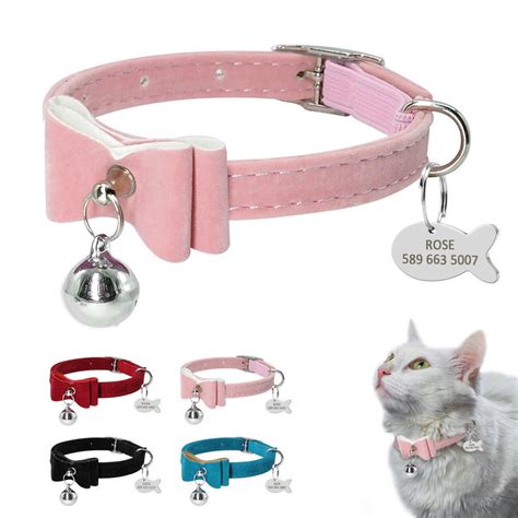 Bingpet ba3014 designer cute bell and bowtie cat collar fancy kitten collars ** want to know more, click on the image. Cat Collar With Bell Personalized Kitten Puppy ID Tag ...