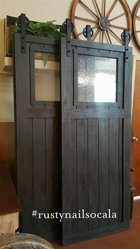 Modern, traditional, eclectic, rustic, glam, farmhouse, country Wide Opening Double Barn Door | White barn door, Barn ...