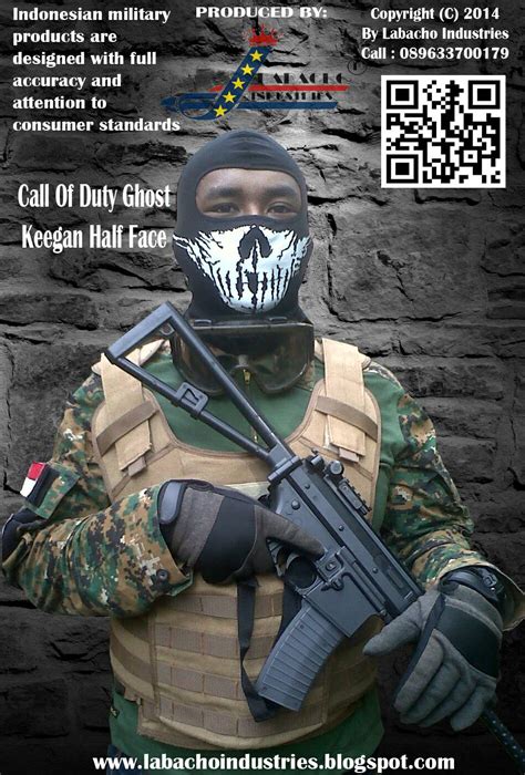 Jual Mask Ghost Cod Keegan P Russ Half Labacho Tokopedia