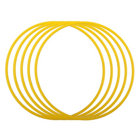 50cm Yellow Solid Hula Hoop