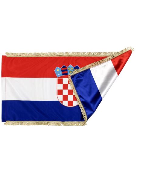 Zastava Republike Hrvatske 200x100cm Svečana Saten Dupla Fotex