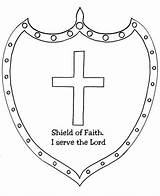 Shield Coloring Medieval Faith Christian Colouring Printable Getcolorings Template Getdrawings sketch template