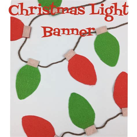 Christmas Light Banner Craft Box Girls