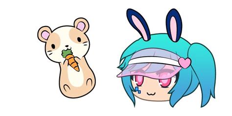 Gacha Life Lusa And Hamster Cursors Custom Cursor