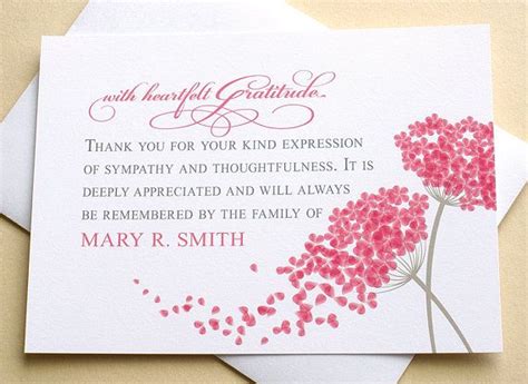 Funeral thank you card wording. Thank You Sympathy Cards With 2 Big Bright Pink Flowers ...