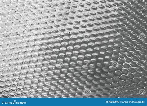 Texture Background Of Matalic Silver Plate With Convex Stock Photo