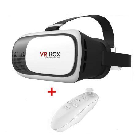 Toca el botón menu para abrir el menú radial de realidad virtual; Lentes de Realidad Virtual VR Box Audífonos + Control ...