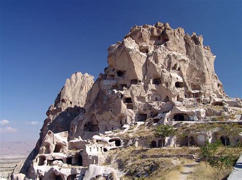 Cappadocia Uchisar Castle 2000bc Turkey The Natural Rock Formation