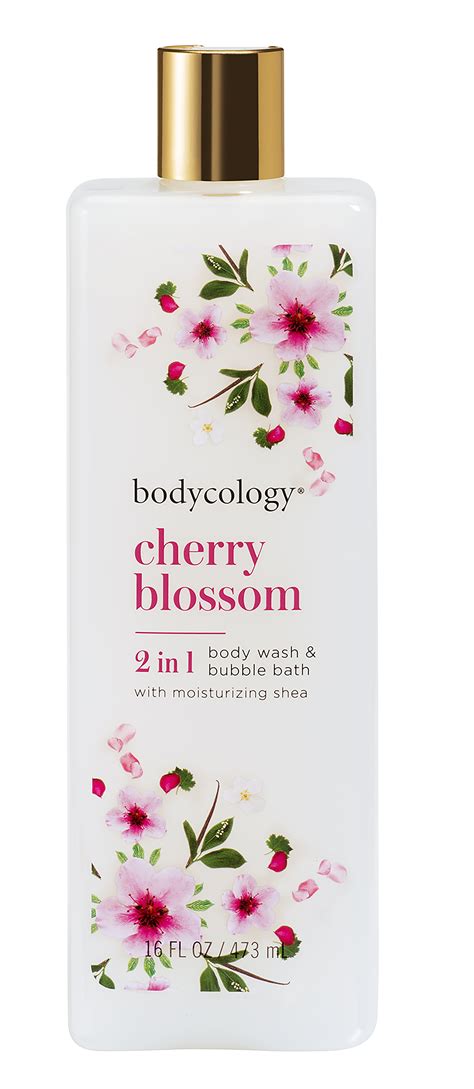 bodycology cherry blossom 2 in 1 moisturizing body wash and bubble bath 16 oz 473 ml walmart