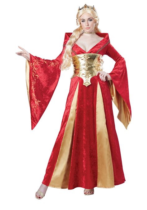 Womens Medieval Queen Costume