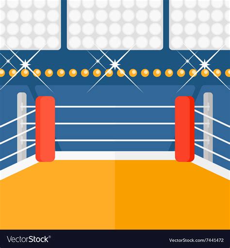 Background Of Boxing Ring Royalty Free Vector Image