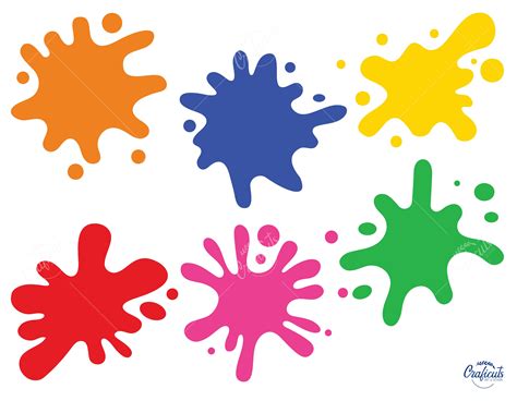 Paint Splatter Svg Ink Splatter Clip Art Instant Digital Download Svg