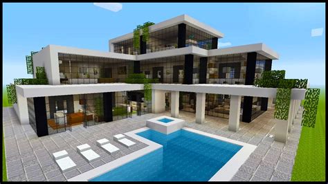 Minecraft How To Build A Modern Mansion Part Youtube