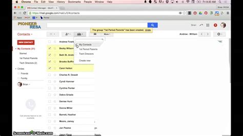 Gmail Sending Parents Email By Using Contact Groups And Bcc Youtube